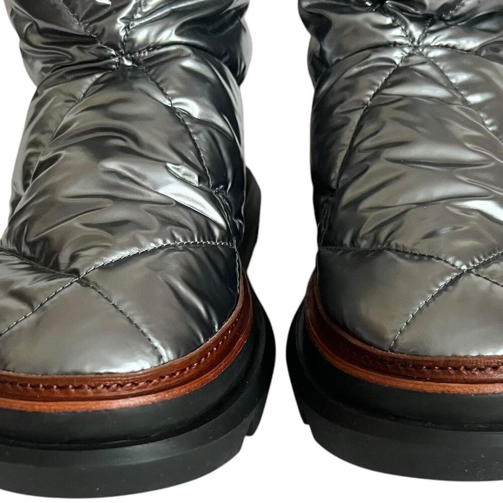 Tory Burch Sleeping Bag Quilted Puffy Platform Sliver Snow Boots Size 10.5 - Picture 10 of 15